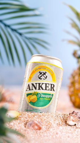 Anker Beer Product photography brand Anker oleh iCAN Studio Jakarta — foto produk minuman kaleng dengan setup lighting teknis