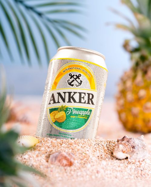 Product photography brand Anker oleh iCAN Studio  Jakarta — foto produk minuman kaleng dengan setup lighting teknis
