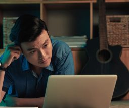 Business owner overwhelmed by scattered branding decisions, searching for a creative direction
